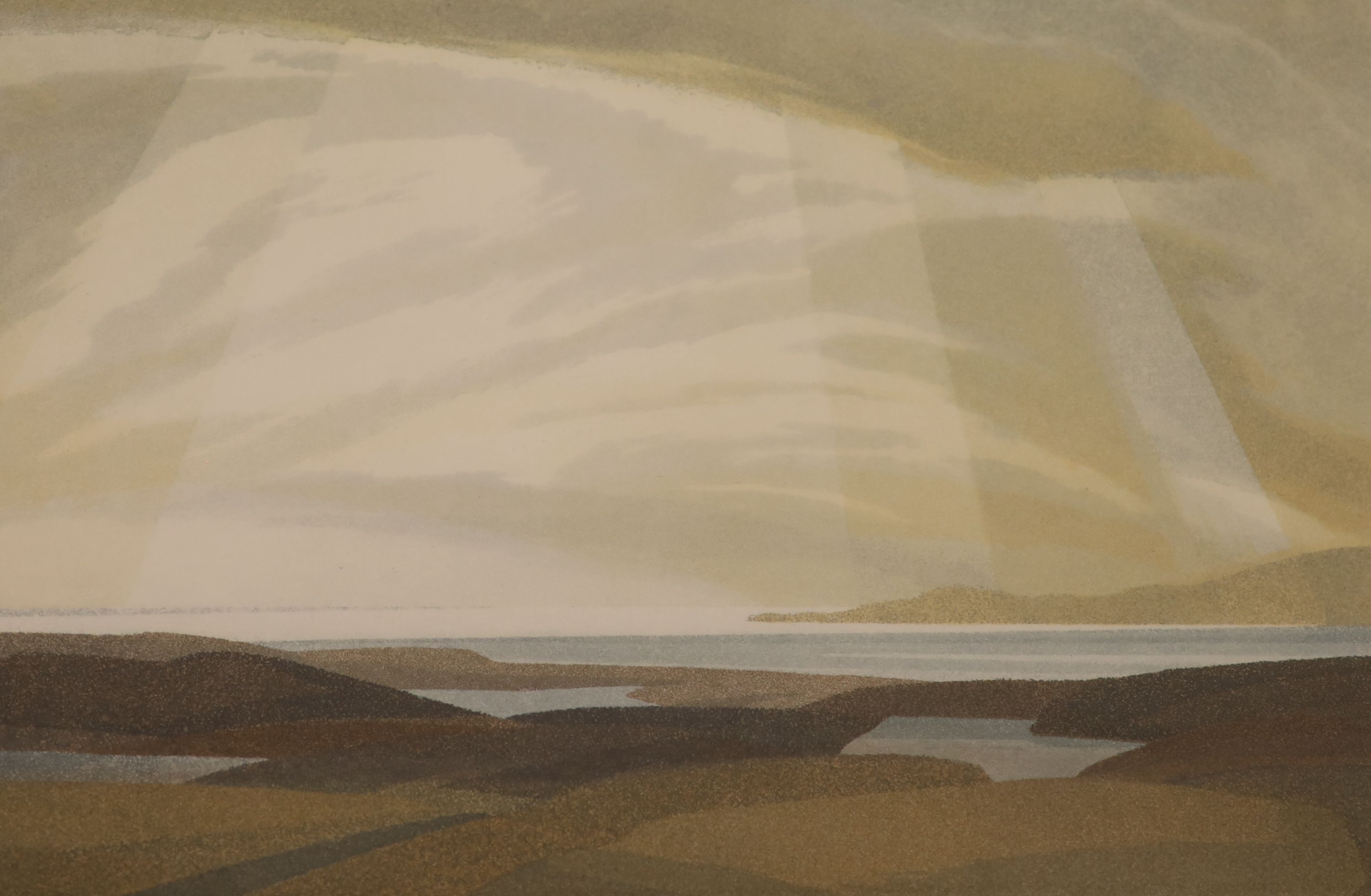 Michael Fairclough (b.1940), a set of four artist proof prints, The Hebredian Suite, signed in pencil, 13/20, overall 40 x 50cm